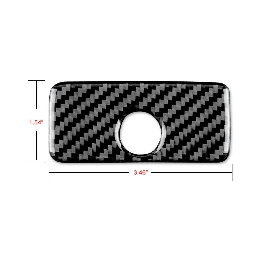 

Black Storage Box Handle Cover Carbon Fiber Decoration For Camaro 10-15