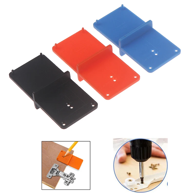 

1Pc 35mm 40mm Hinge Hole Drilling Guide Locator Hole Opener Template Door Tools For Woodworking