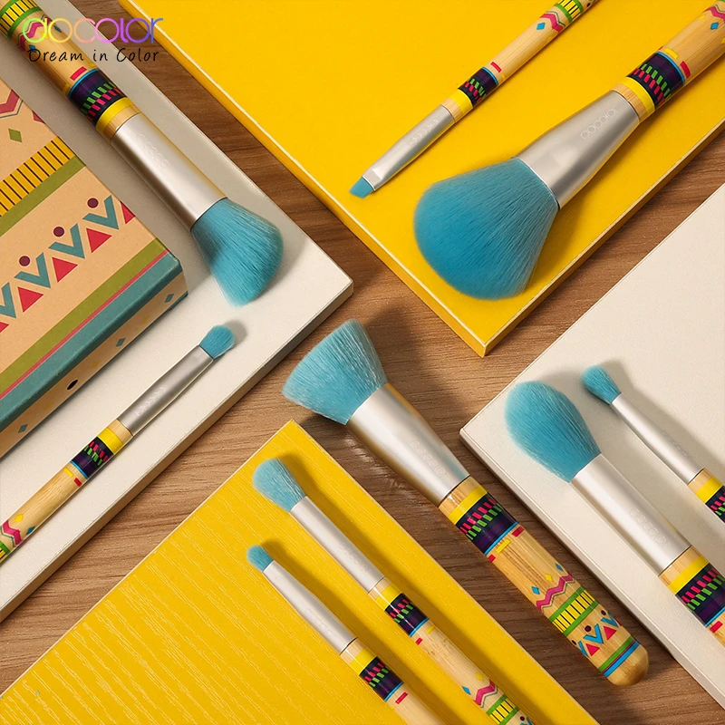 Набор кистей для макияжа Docolor набор профессионального из синтетических волос