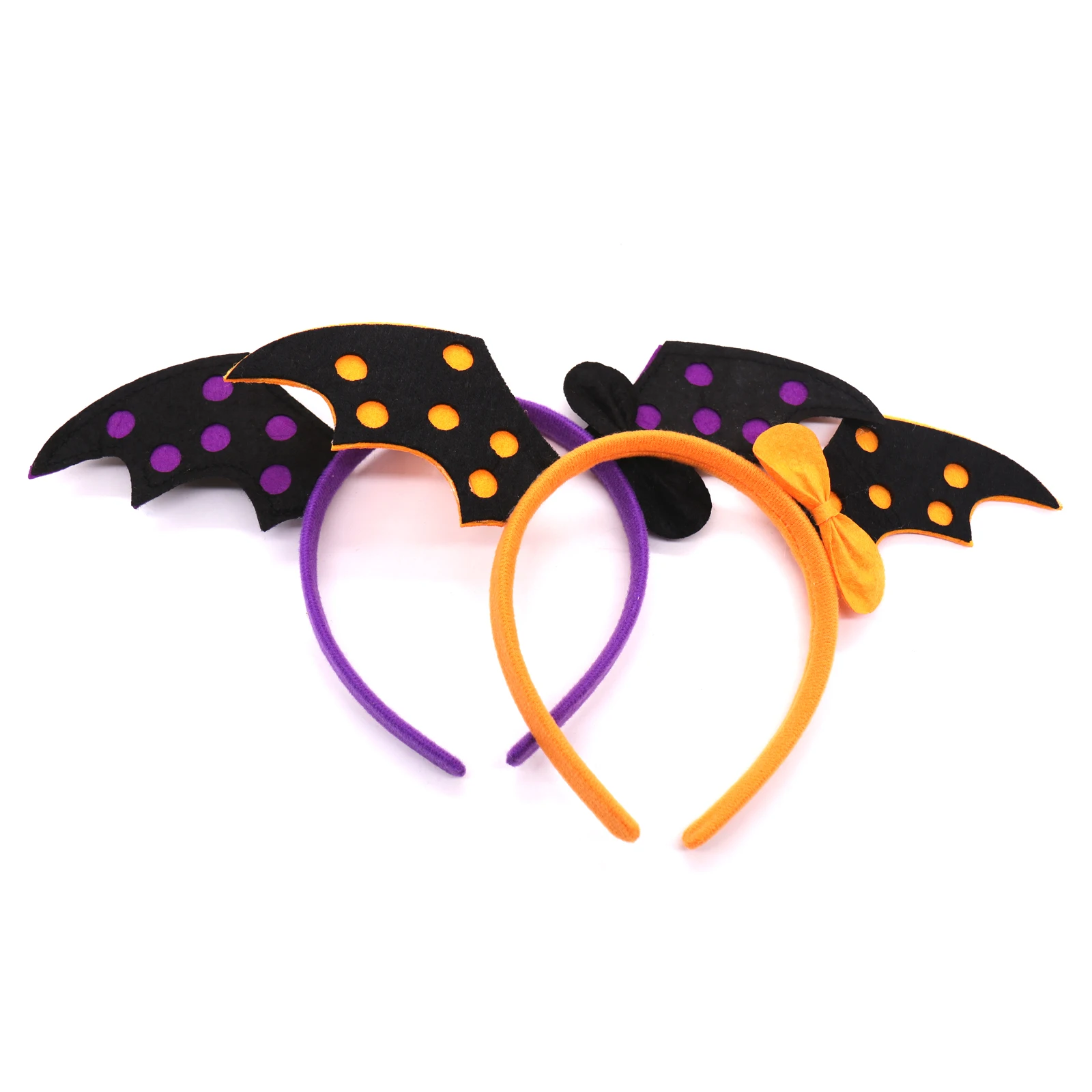 1 шт. милые повязки для волос на Хэллоуин скелеты летучие мыши крылья тыква