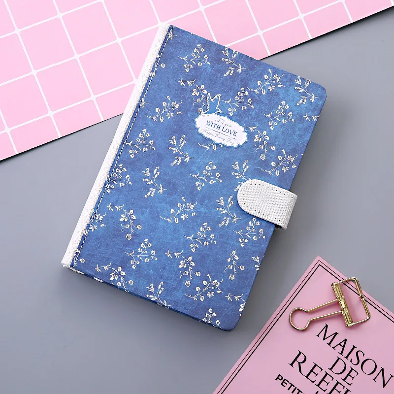 

New Arrival A6 Creativity Floral Flower Notebook Diary Weekly Planner Girl Notebook Hand Account School Office Supply Stationery