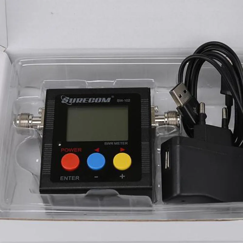 Surecom SW-102 Digital VHF/UHF 125-525Mhz Power &amp SWR Watt Meter и счетчик частоты SW102 для мобильного
