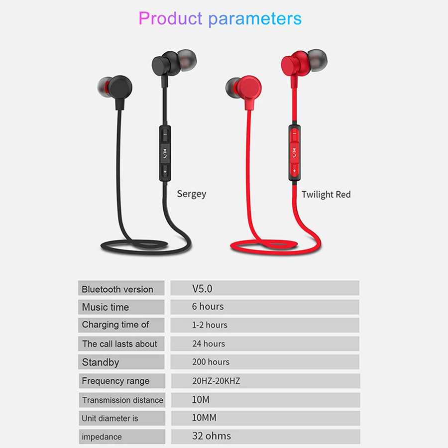 Магнитные HiFi Bluetooth наушники V5.0 спортивные беговые беспроводные шейные HD звонки LB