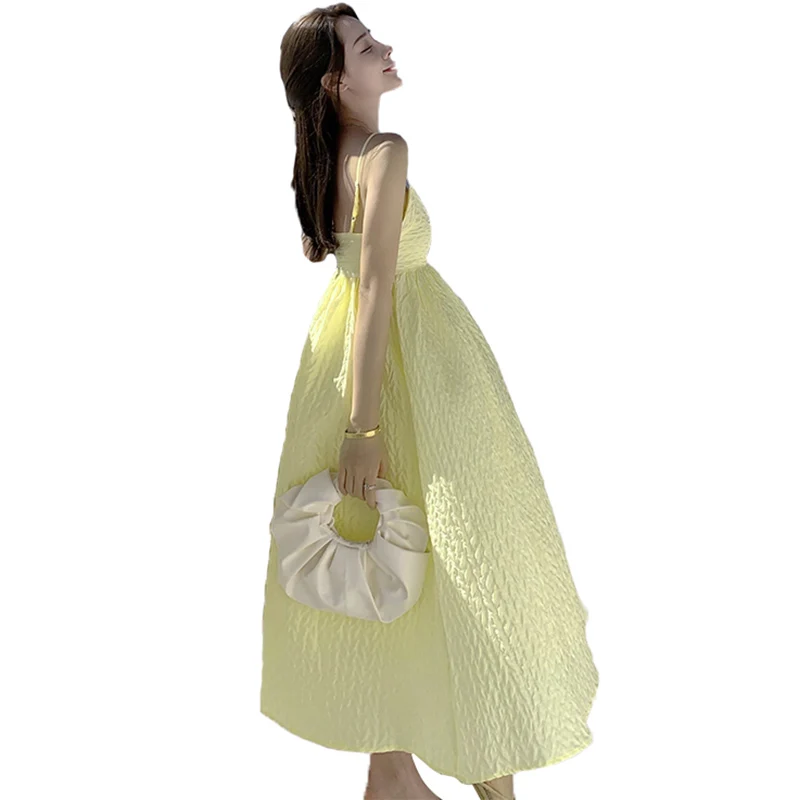 

The seaside holiday beach dress female sanya tourism wear a super loose led long a word condole belt dress