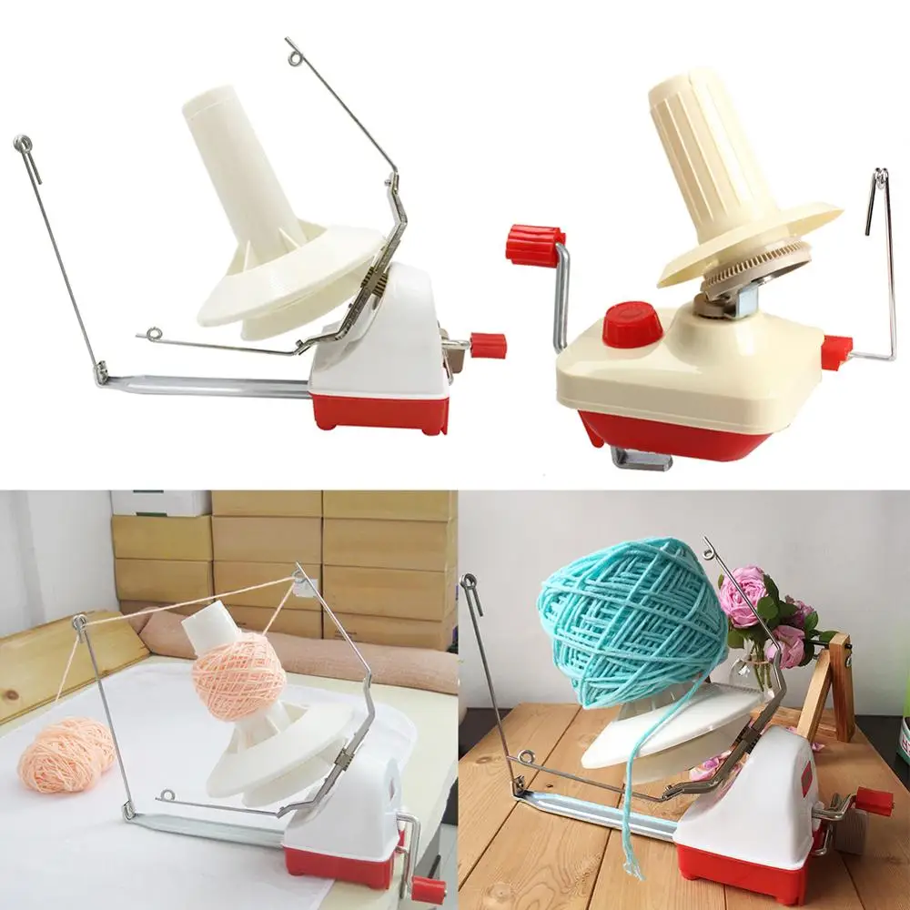 Ручная намотка для шерсти держатель ниток Шариковая пряжи волоконная машина