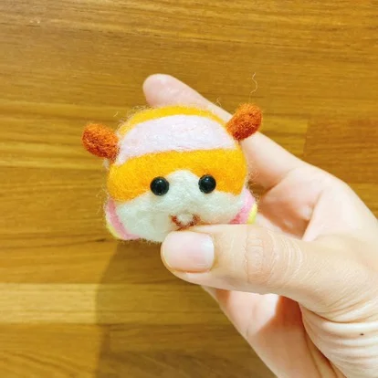 Pui Molcar Cute and Interesting handmade toys DIY needle felted with wool felt kits unfinished plush doll poking toy gift | Канцтовары