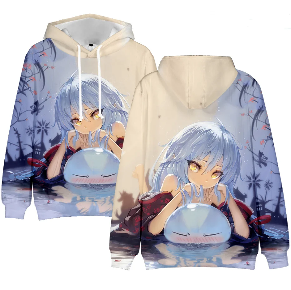 

Hoodie 2021 Blue Anime Clothes Rimuru Tempest 3D Printed Men/women Hoodies Cute Boys/girls Streetwear Rimuru Tempest Hoodies