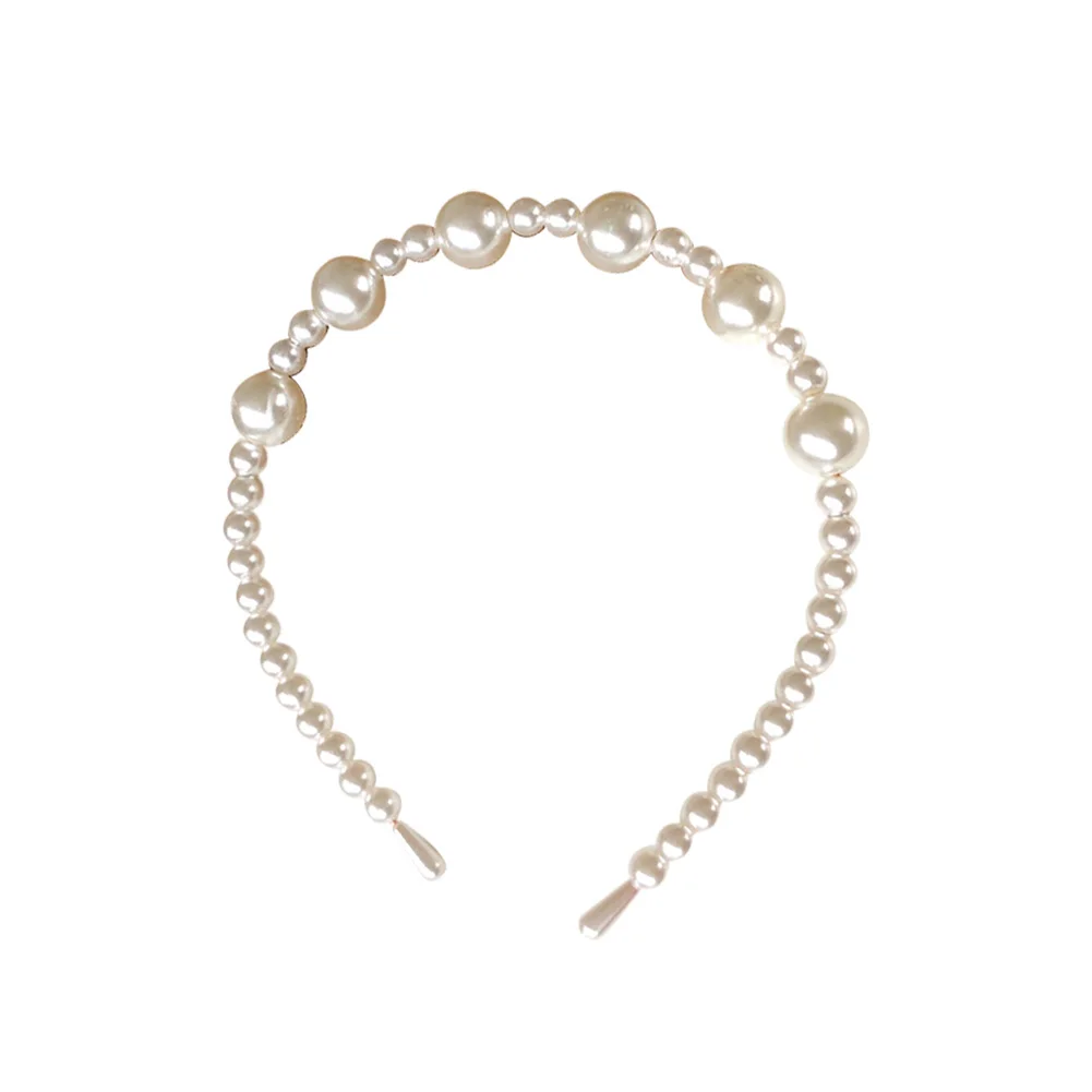 Ободок для волос с бантом и подсолнухом Женский роскошный обруч большим жемчугом