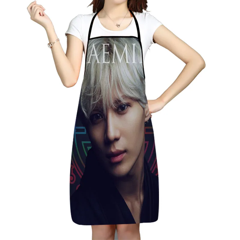 

Фартук для женщин и мужчин KPOP SHINee Taemin, кухонные фартуки, нагрудники для уборки дома, домашний фартук для маникюра