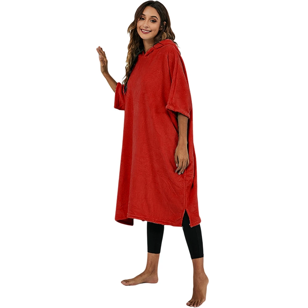 

Пончо для серфинга с капюшоном для мужчин и женщин, быстросохнущее полотенце из микрофибры для сна