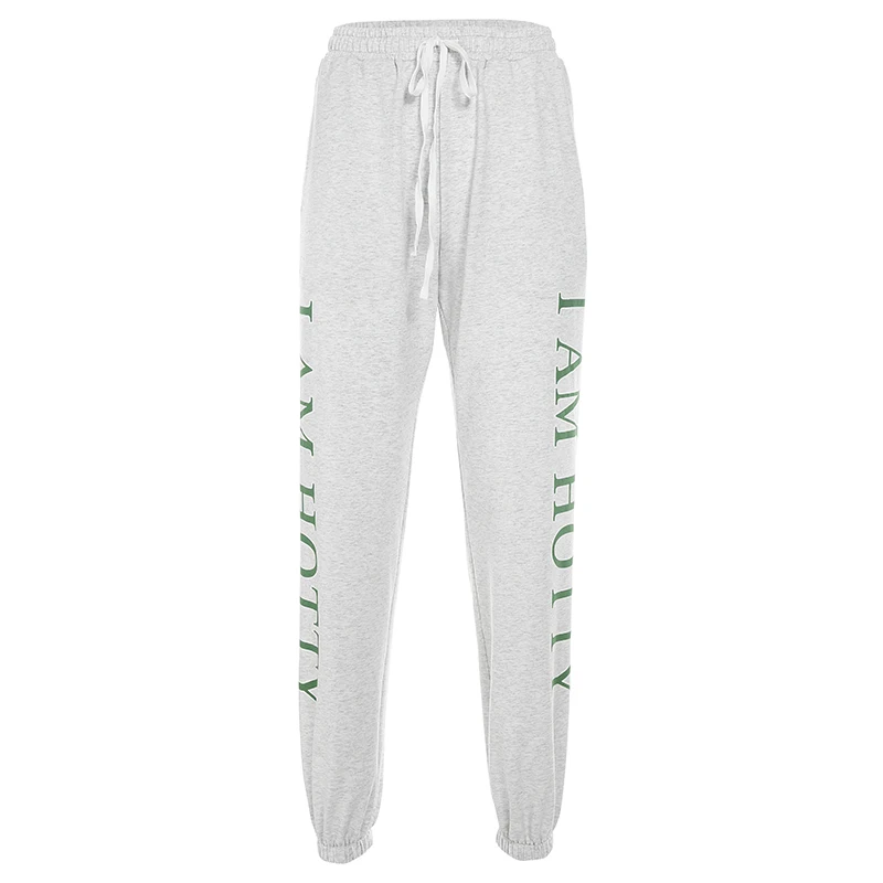 2019 новые осенние женские повседневные брюки-гаремы с буквенным принтом и высокой