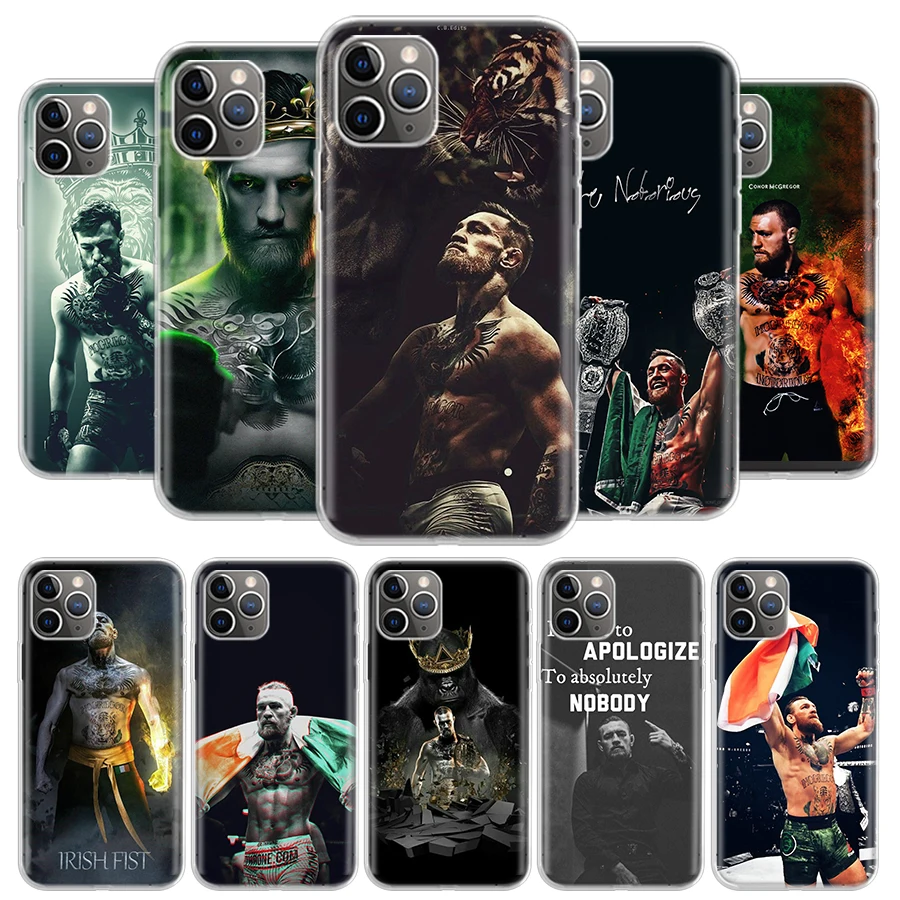 Чехол Conor McGregor для iPhone 15 14 13 12 11 Pro 7X8 6S Plus XS MAX + XR Ultra Mini SE |