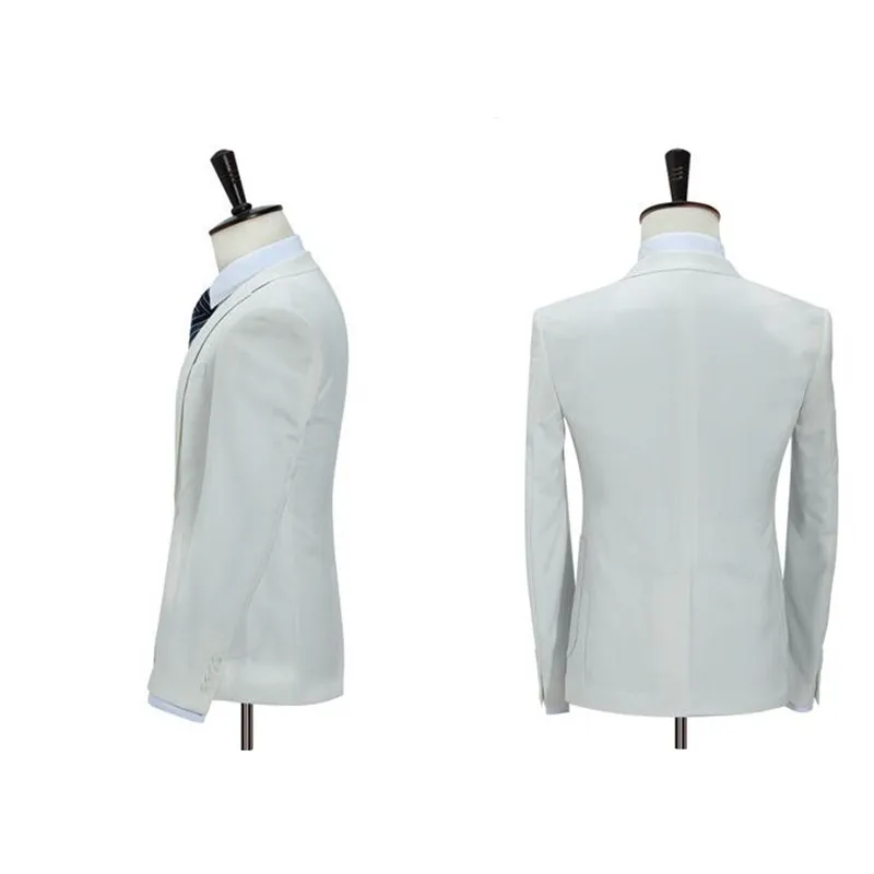 Мужские Бизнес-вечерние костюмы из 3 предметов Лучший мужской костюм с отворотом