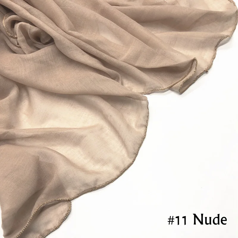 Из мягкой вуали хиджаб для мусульманских женщин головной платок в стиле