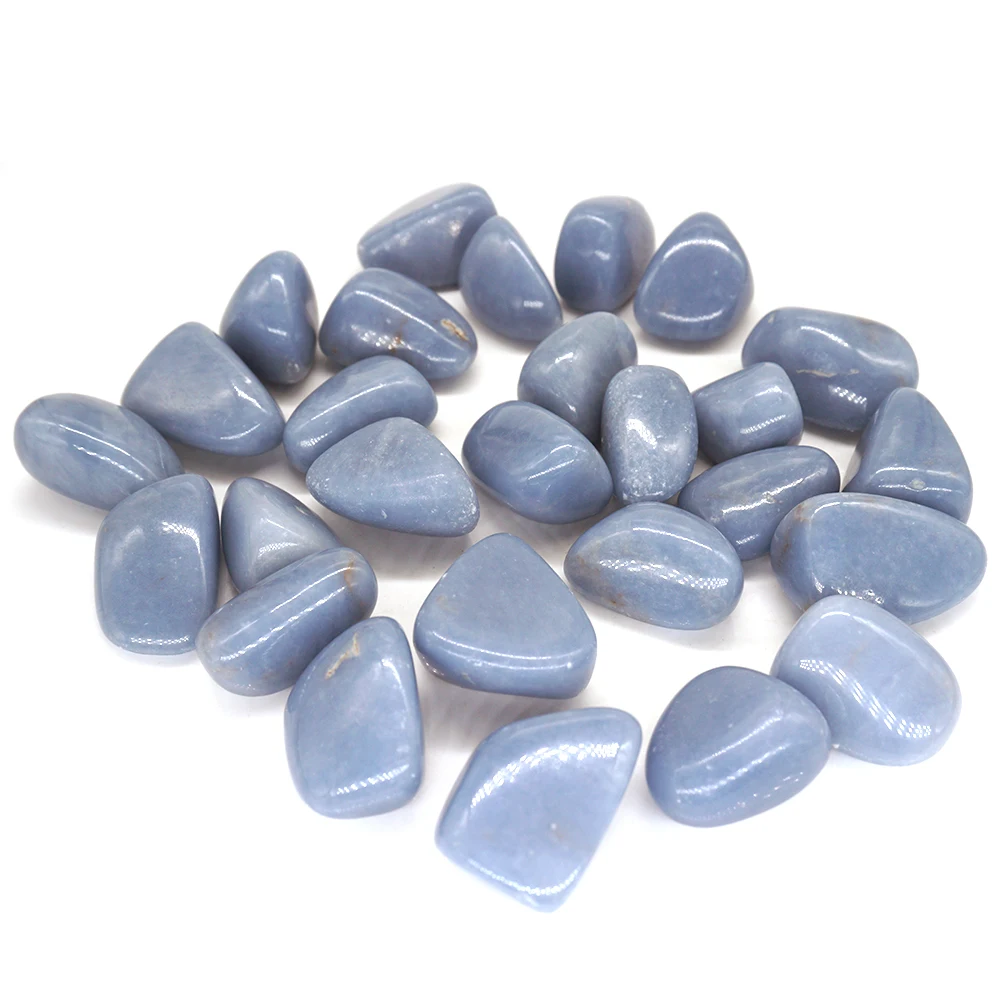 Натуральный Синий ангелит разобранный драгоценный камень искусственный