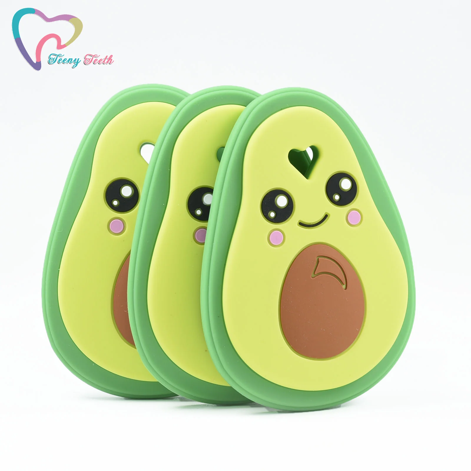 1 предмет Детские силиконовый Прорезыватель для зубов мультфильм авокадо Еда