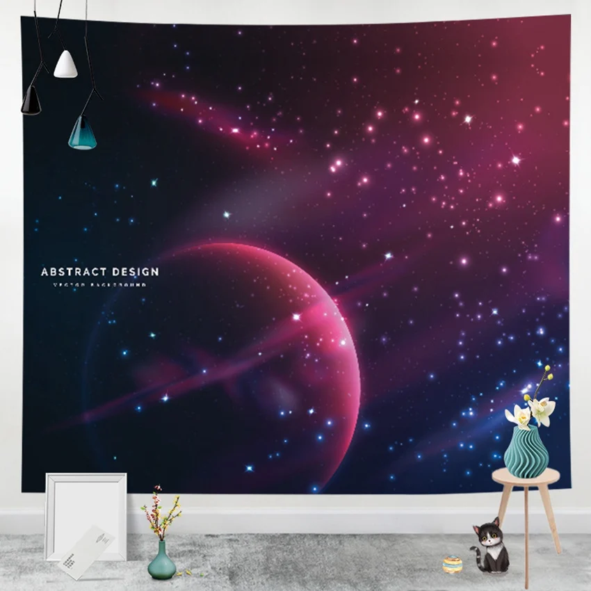 

Загадочная Вселенная звездное небо космический гобелен настенный большой психоделическая звезда гобелен для спальни фон настенная ткань