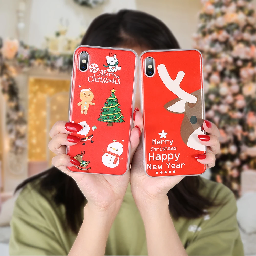 KISSCASE чехол для телефона с рождественским рисунком iPhone 11 Pro Max XR XS MAX X Санта Клаус