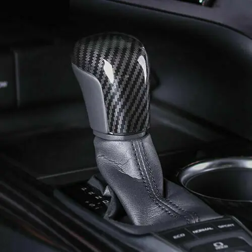 

For Toyota Camry 2018-2020 Carbon Fiber Look Gear Shift Knob Cover Trim Cap 1pcs Car modification Auto parts