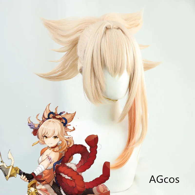 

AGCOS Game Genshin Impact Yoimiya Cosplay Wig