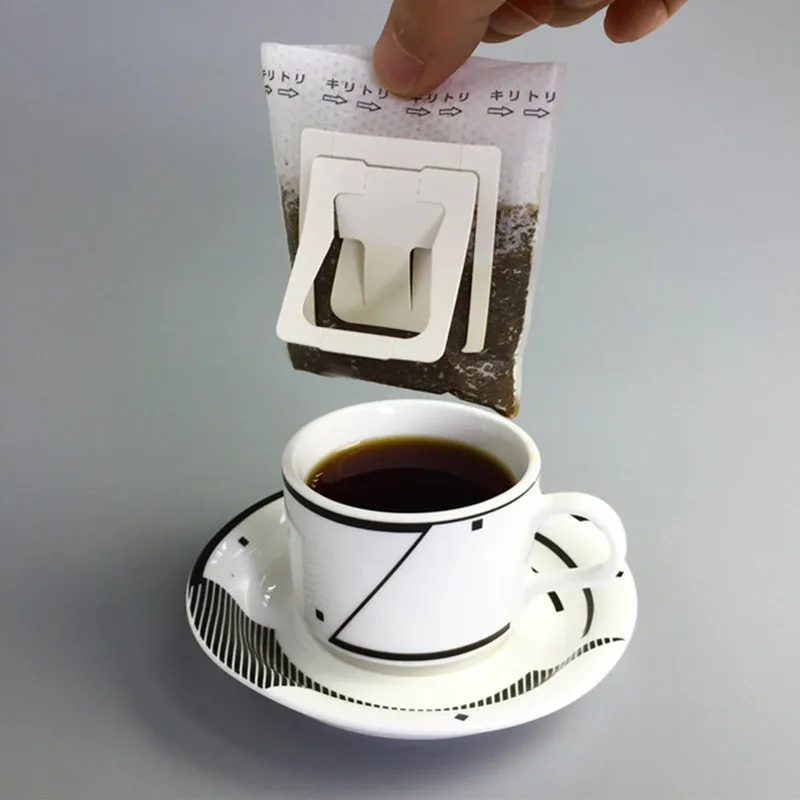 50 шт фильтр Бумага для Кофе сумка висит ухо Dripper чашки Портативный открытый v60