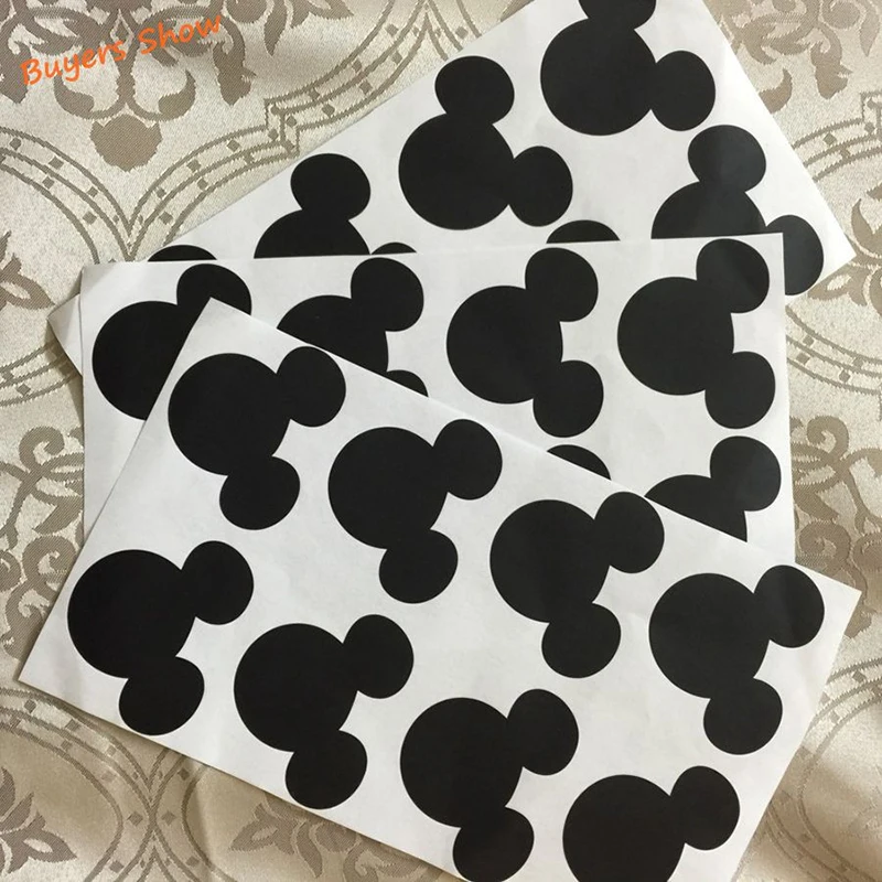 12 шт. наклейки для меловой доски|chalkboard labels|vinyl decalmickey mouse stickers |