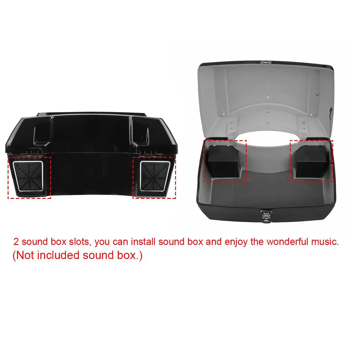 Универсальный чехол для багажника мотоцикла на 47 л с креплением | Автомобили и