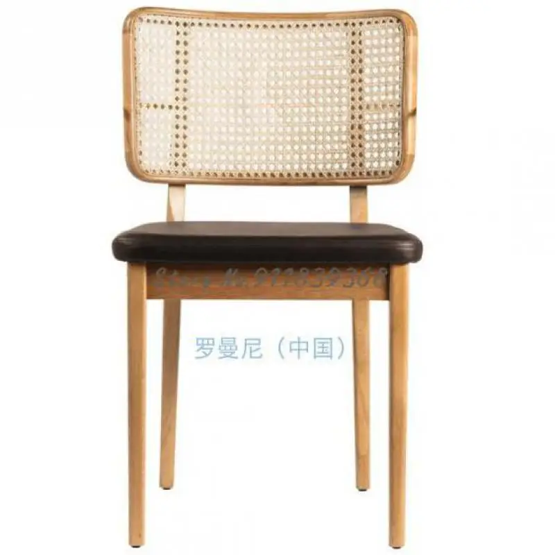 Новый китайский обеденный стул из твердой древесины скандинавский роскошный