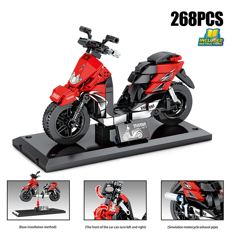 Japan yama JOG мотоцикл vespa технический строительный блок модель автомобиля Паровая