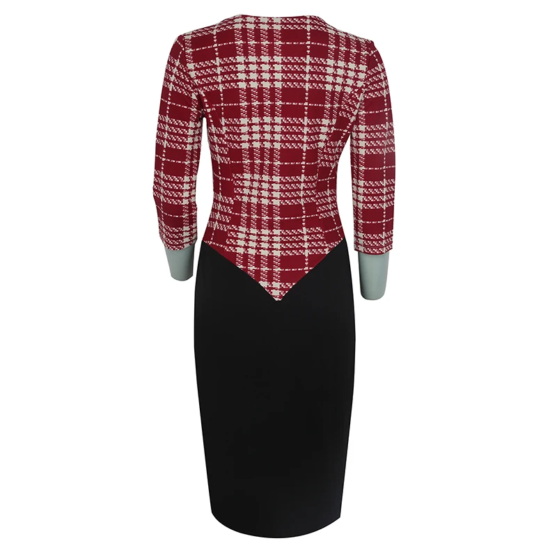 Женское платье карандаш с длинным рукавом размеры S M L XL XXL 3XL|Женские платья| |