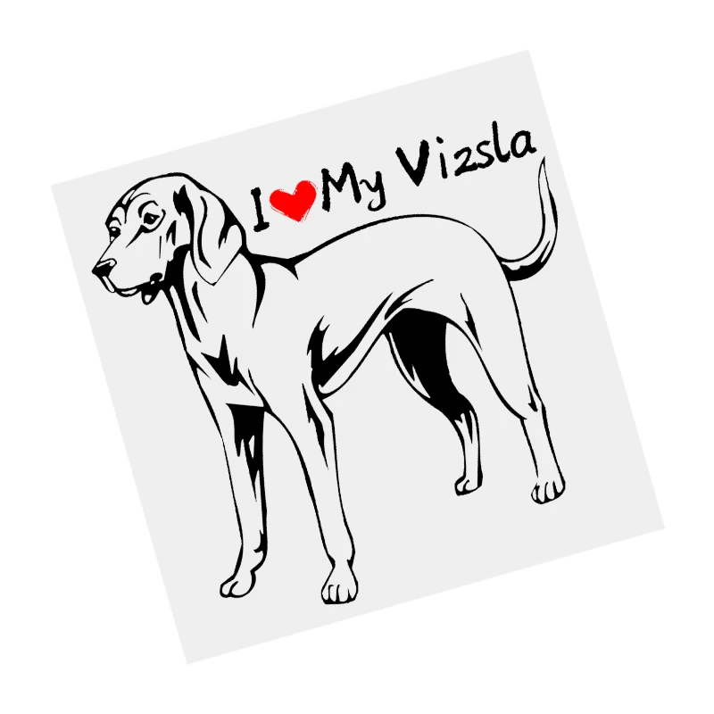 

S61267 # Vizsla Dog Black Transparent Car Sticker Vinyl Decal Waterproof Decors for Motorcycle Bumper Laptop
