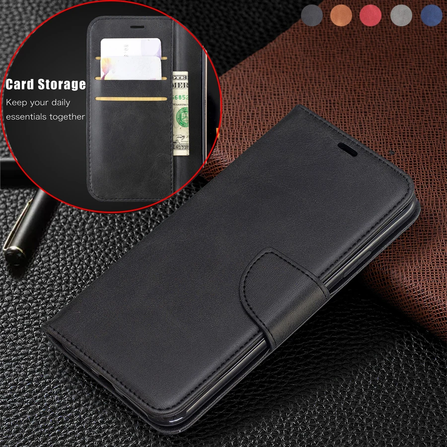 Чехол из овечьей кожи для Xiaomi Redmi Note 10 9 8 7 6 5 4 9A 9C 8A 7A 6A Plus флип чехол с подставкой и