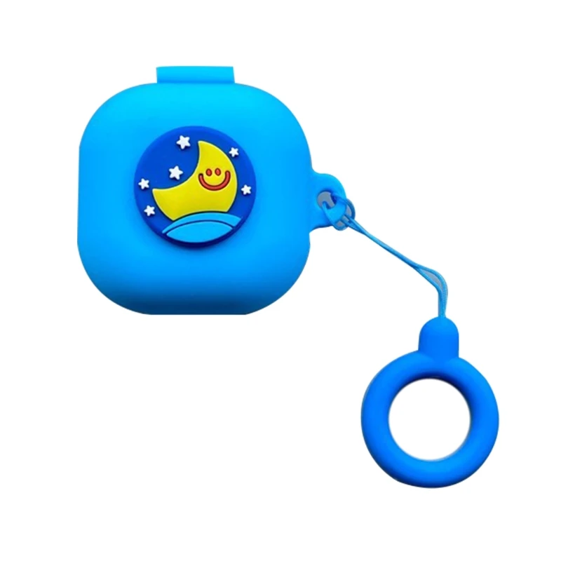 

Blue Cute Cartoon Anti-fall Dust-proof Protective Cover Silicone Case for S-AMSUNG Galaxy-Buds live Wireless Earphone