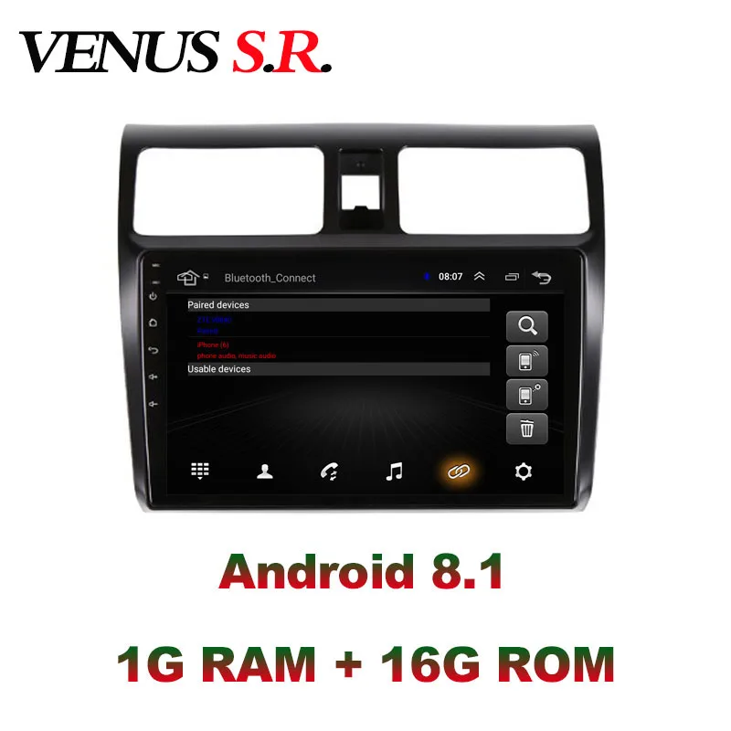VenusSR Android 8 1 2.5D автомобильный dvd для Suzuki Swift Радио 2008 2015 Мультимедиа GPS Стерео gps