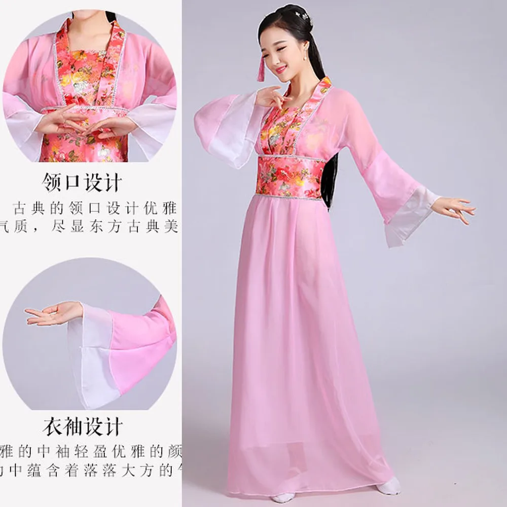 Детская Китайская традиционная праздничная одежда для девочек костюм ханьфу