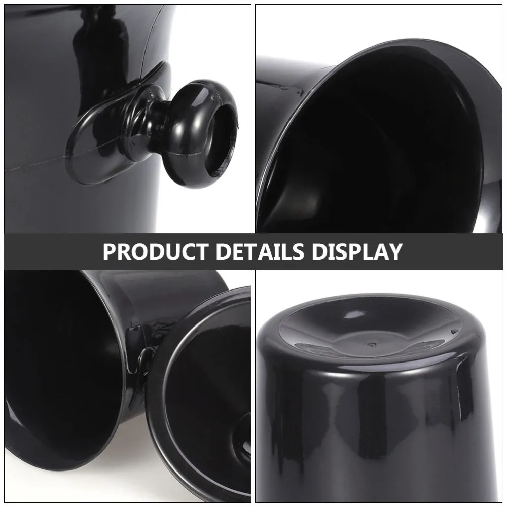 

4Pcs Creative Tasting Spittoons Spittoons Dump Buckets (Black)