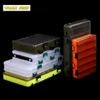 WALK FISH коробка для рыболовных приманок, двухсторонняя пластиковая коробка для приманок, коробка для хранения рыболовных снастей для ловли нахлыстом, принадлежности, высокопрочные аксессуары