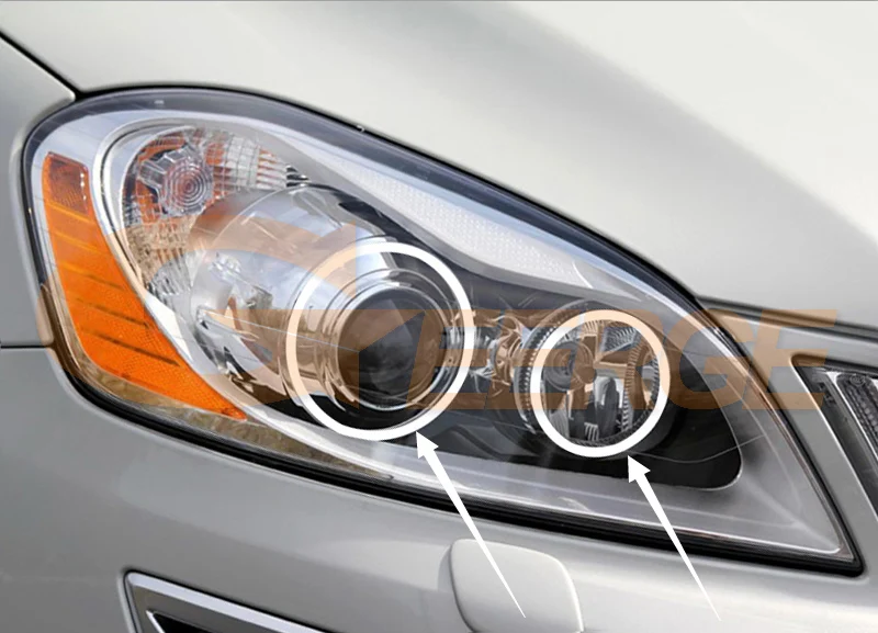 Для Volvo XC60 2008 2009 2010 2011 2012 пред facelift XENON HD ультра яркий SMD светодиодный ангельские