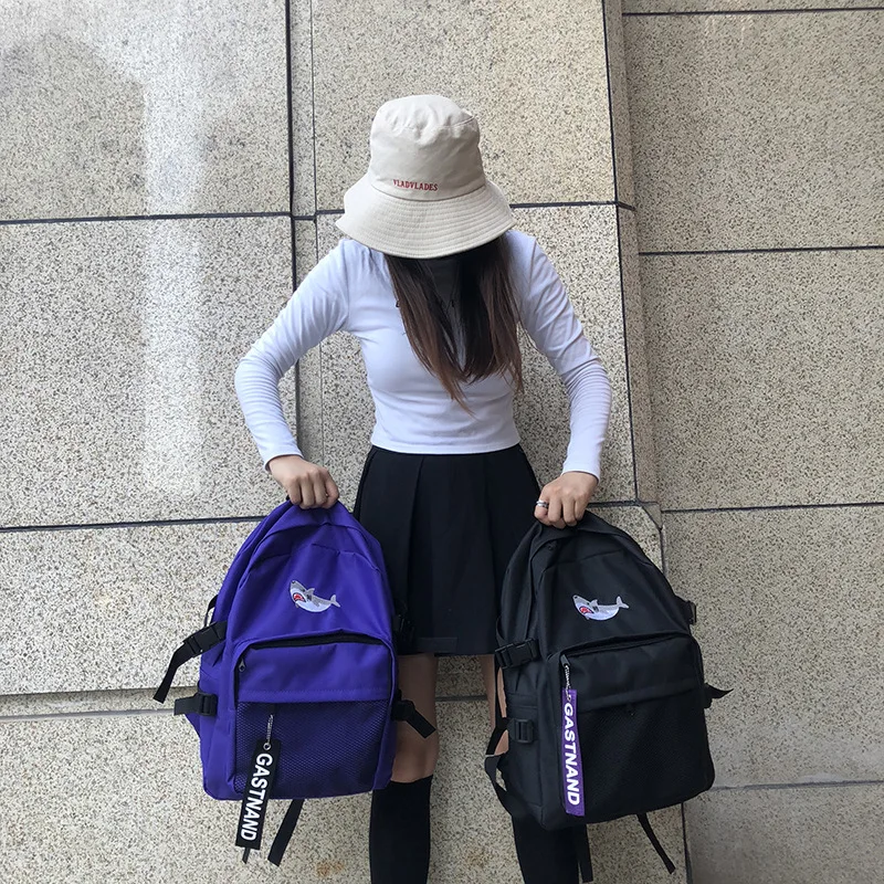 Youda новый сплошной цвет Оксфорд ткань вместительный школьный портфель