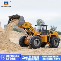 huina 158315931594 alloy rc bulldozer truck model 22ch 2 4g radio controlled tractor electric car toy dump track toys for boys