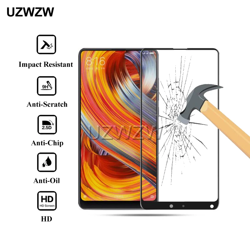 2 шт для Xiaomi mi Mix 2s 2.5D 0,26 мм Полное покрытие Предварительно mi um Закаленное стекло протектор экрана для Xiaomi mi Mix 2s mi x2s стекло