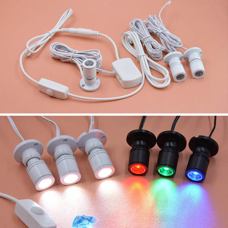 Мини Светодиодный точечный светильник 1 Вт 5 В USB с регулируемой яркостью