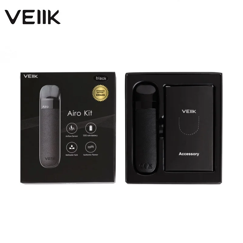 Оригинальный стартовый набор VEIIK Airo Pod 5000 мАч Портативный 2 мл Vape с 1.2ohm катушкой