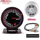 Указатель для измерения соотношения воздуха и топлива, стеллаж для указателей с красным и белым свесветильник, узкополосный Автомобильный датчик кислорода O2, подходит для автомобилей 12 В, 60 мм