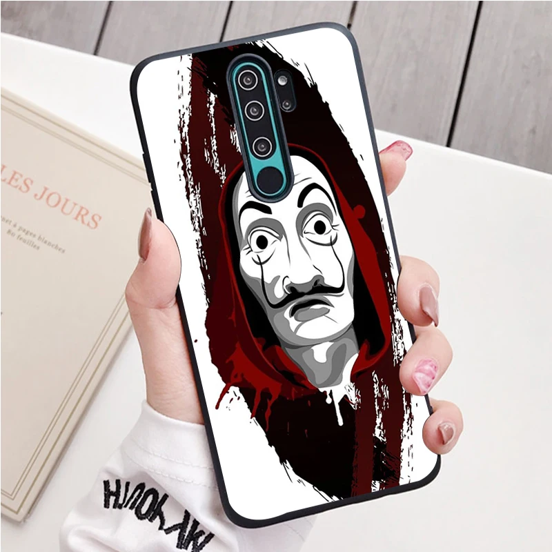 La casa de papel Money Heist black Silicone Phone Case For Redmi note 9 8 7 Pro S 8T 7A Cover | Мобильные телефоны и