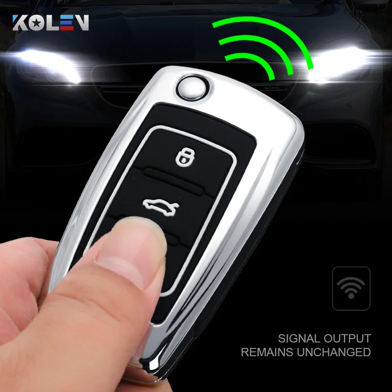 

Zinc alloy Car Remote Key Case Cover Shell Fob For Volkswagen VW Golf 6 MK6 Polo Bora Lavida Scirocco Passat For Skoda Octavia