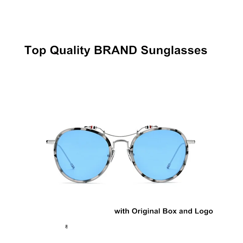 

New Thom Brand Design Polarized Sunglasses Classic Pilot Anti Glare Men Women Retro Double Beam UV400 Protection Sun Glasses