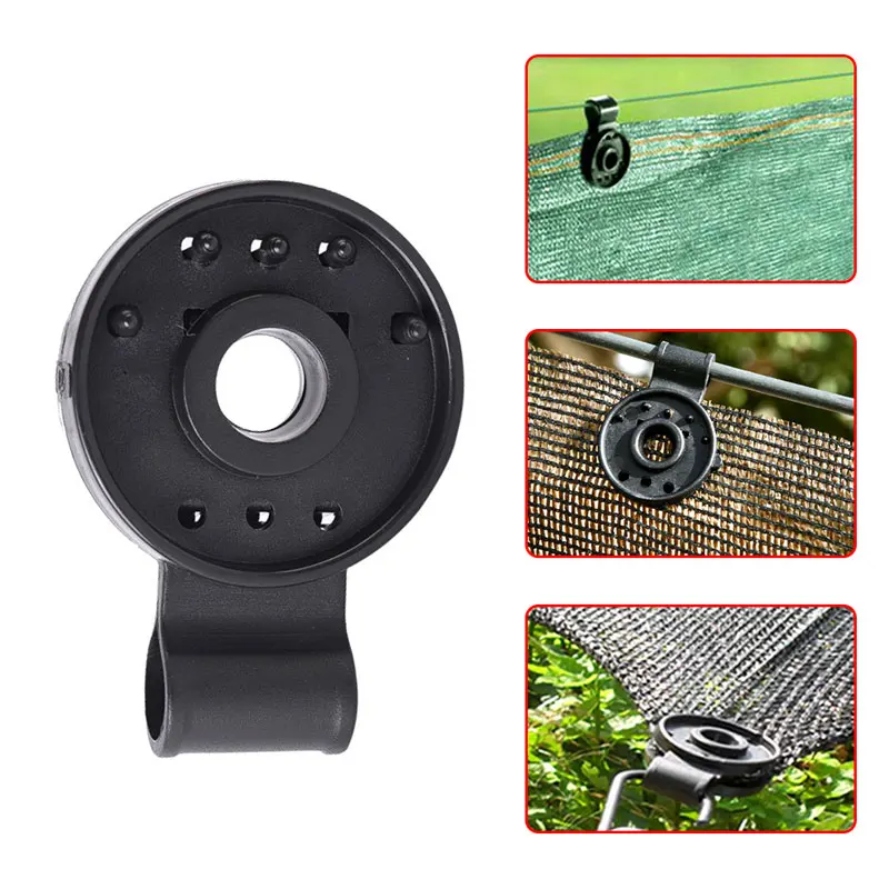 50 шт. Зонт чистый зажим для теплицы ткань зажимы Пластик мгновенный втулка забор