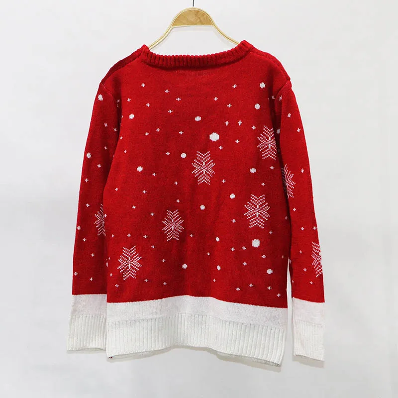 Autumn Spring Women Christmas Deer Warm Knitted Long Sleeve Sweater Jumper Pullovers O-Neck Casual Cute Sweaters | Женская одежда
