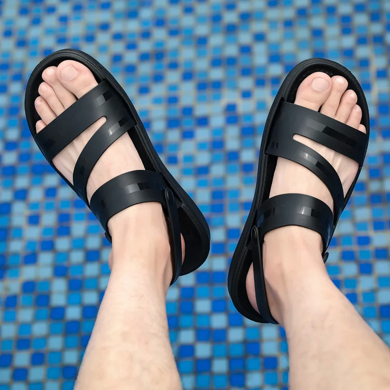 Мужская повседневная обувь модные сандалии-гладиаторы для мужчин Летние сланцы